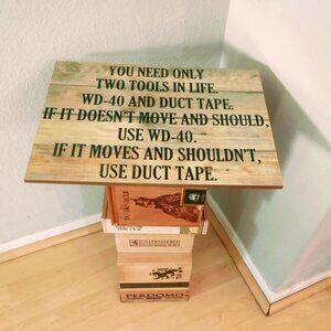 Suenos de Saundra Upcycled Rare Cigar Box Table ONLY LOCAL PICKUP